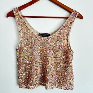 Topshop beaded top super cute!